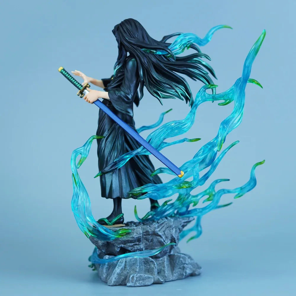 25cm/9.84in Anime Demon Slayer Figure Tokitou Muichirou Action Figures Pvc Statue Desktop Ornamen Collection Model Toys Gifts