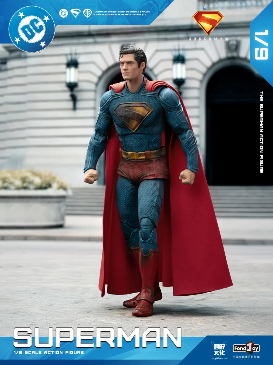 Original Fondjoy David Corenswet Superman Action Figure 1/9 New SupermanFigure PVC Joint Movable Collection Model Toys Gift