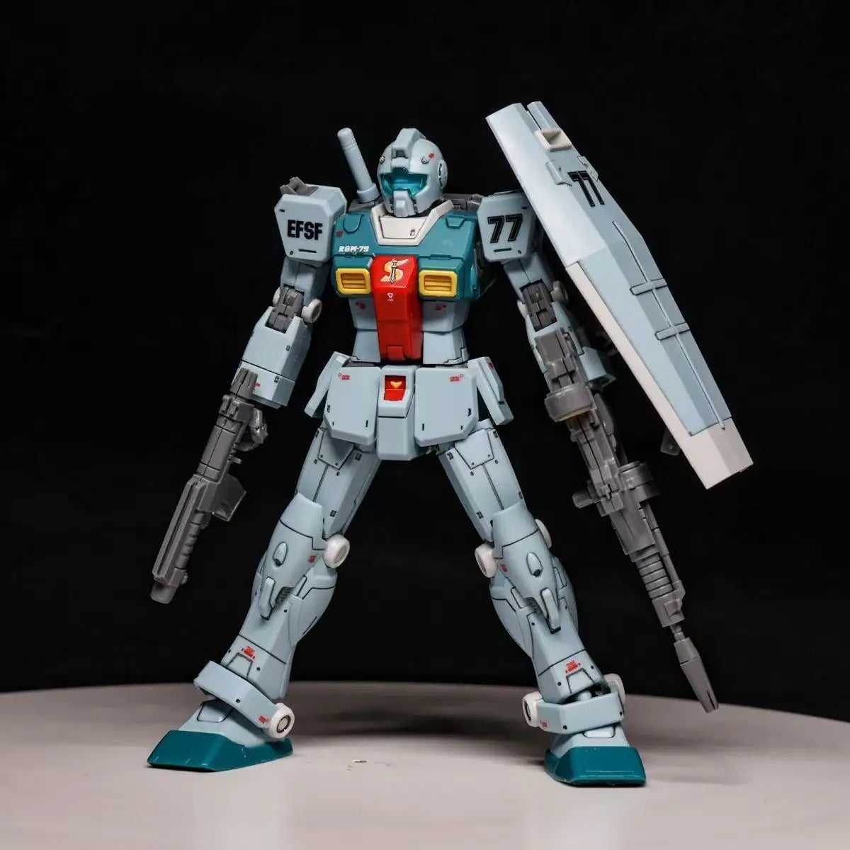 GK HG 1/144 Cucuruz Doan's Island Gm Sleggar Mecha Assembly Model Kit Action Figures Desktop Decoration Doll Collectible Toys