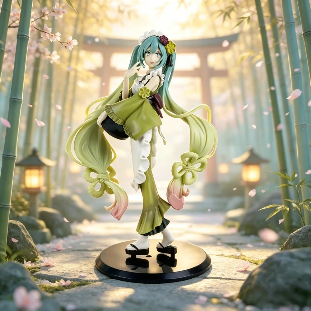 Hatsune Miku Figure Anime Girl Model Desktop Decor Collectible Doll Gift for Fans Future Vocaloid Statue Japanese Kawaii Otaku
