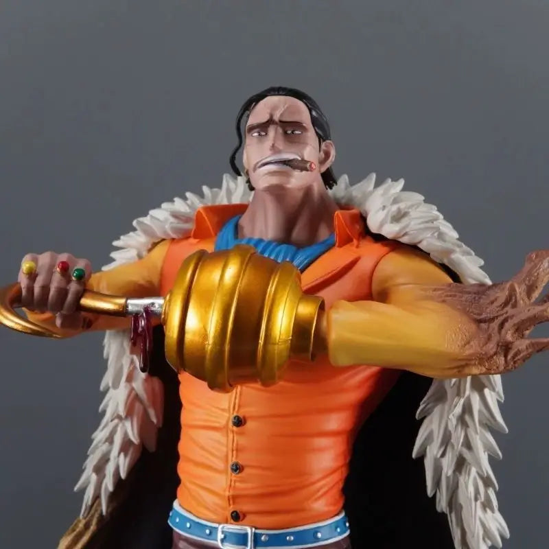 One Piece 30cm SG Two-Tone Sir Crocodile Action Figures PVC Detailed Painted Statue With Base Anime Model Toy Desktop Deco Gift