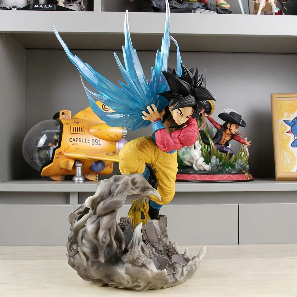 16.14in/41cm Anime Dragon Ball Figure Super Saiyan 4 Goku Action Figures PVC Statue Model Collection Toys Gifts