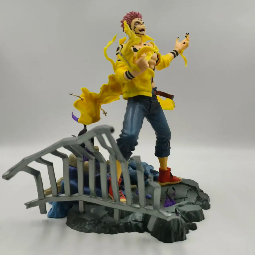 28cm 11.02 inch Anime Ryomen Sukuna Action Figures Pvc Statue Desktop Ornamen Collection Statue Model Decoration Room Desk Toys
