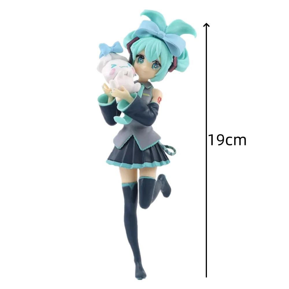 Anime Hatsune Miku Kawaiii Figure 19cm PVC Models Collecting Desktop Decor Toys Birthday Cute Gift