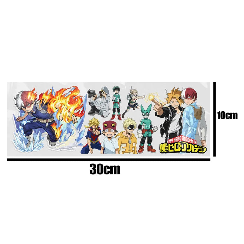 UV DTF Anime HD Sticker Waterdichte DIY My Hero Academia Transfer Sticker Permanent Sticker Water Cup Midoriya Izuku Decorate