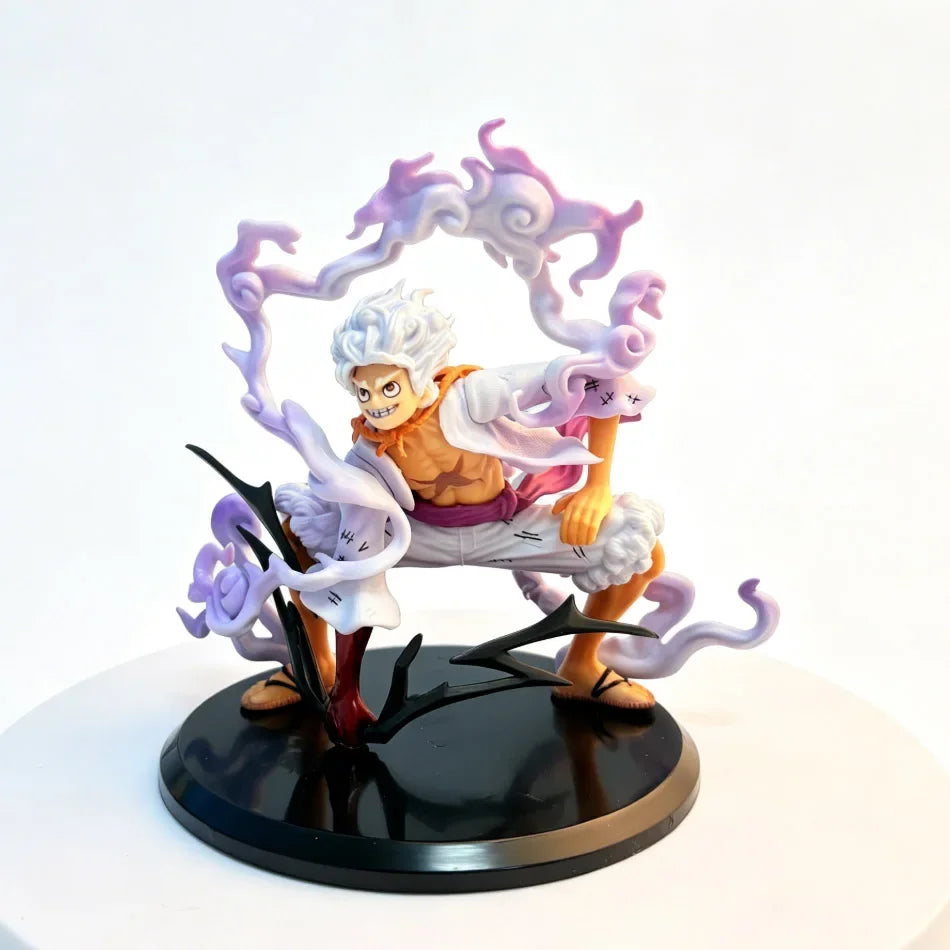 15OCM ONE PIECE GK Second Gear Nika Luffy Squat Slamming Ground Figure Anime Collectible Ornament pvc Bandai