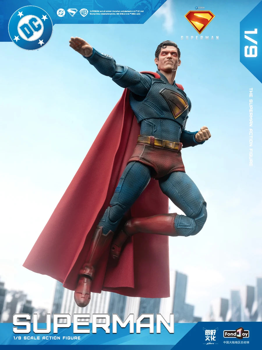 Original Fondjoy David Corenswet Superman Action Figure 1/9 New SupermanFigure PVC Joint Movable Collection Model Toys Gift
