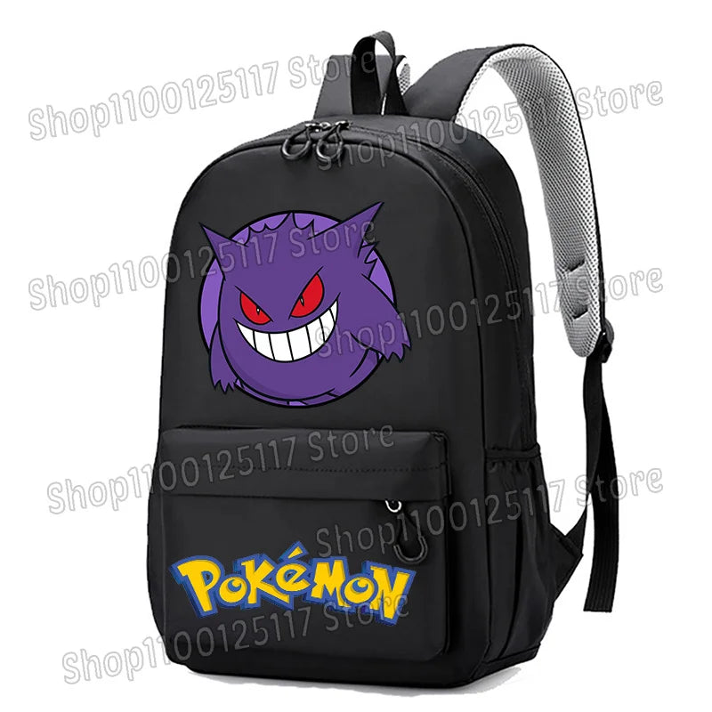 Anime Figure Backpack Printed Schoolbag Student Supplies Large Capacity Bookbag Cute Portable Colorful Knapsack Men Women Gift
