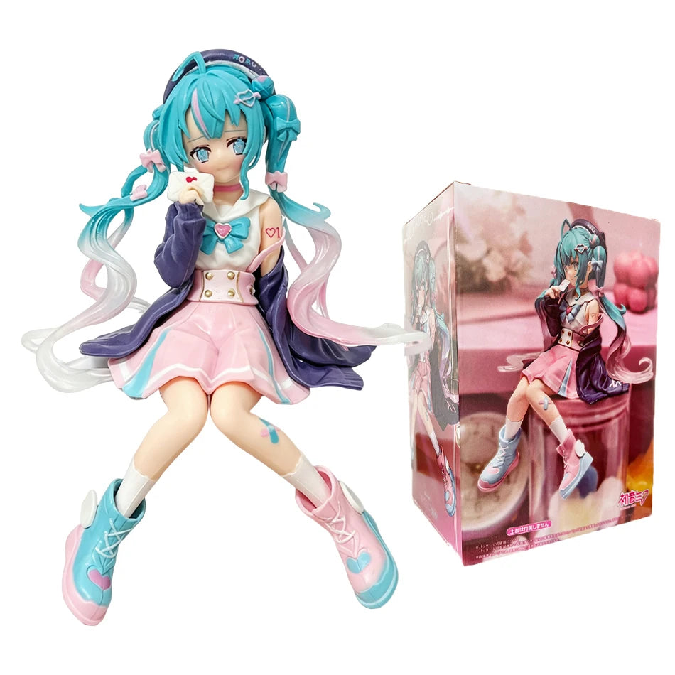 Hatsune Miku Figure Bauhinia Flower Sour Berry Candy Hatsune Miku Anime Beautiful Goddess Figure Tabletop lovely Decorations Toy