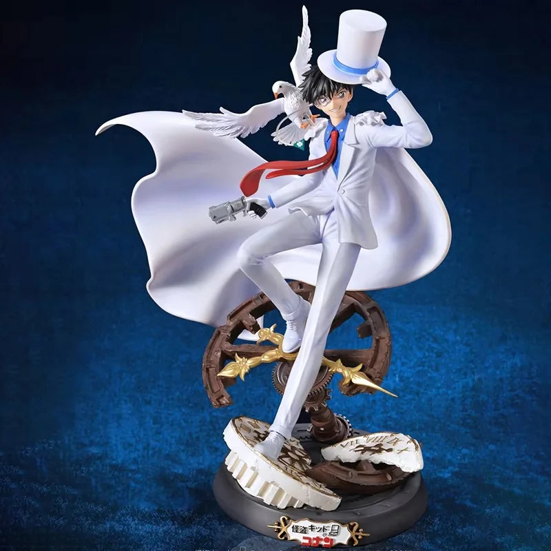 Hot Detective Conan Kaitou Kiddo GK Figure 31cm Anime Figures Action Figurine Statue Model Collection Decoration Toys Boys Gifts