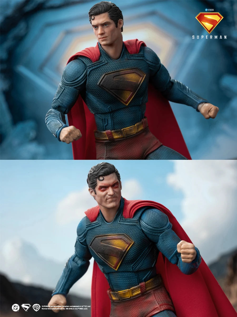 Original Fondjoy David Corenswet Superman Action Figure 1/9 New SupermanFigure PVC Joint Movable Collection Model Toys Gift