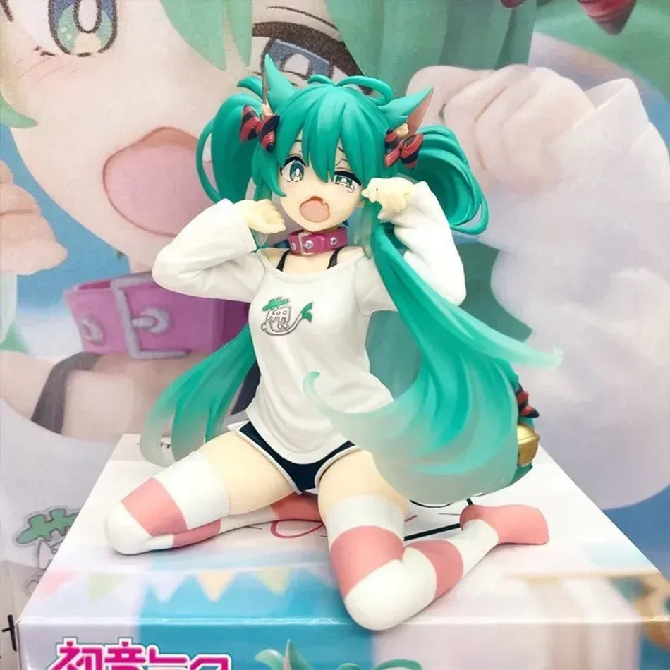 2026 Hot sale 11-21cm Desktop Cute Hatsune Miku Kwaii Style Anime Figure Toys PVC Model Collector Doll Birthday Gift