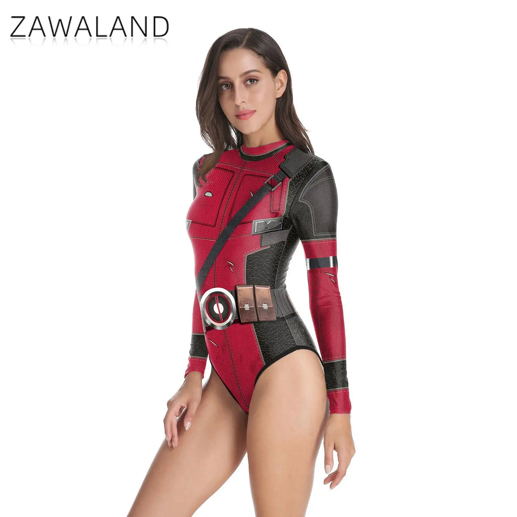 Deadpool & Wolverine Printed Cosplay Suit