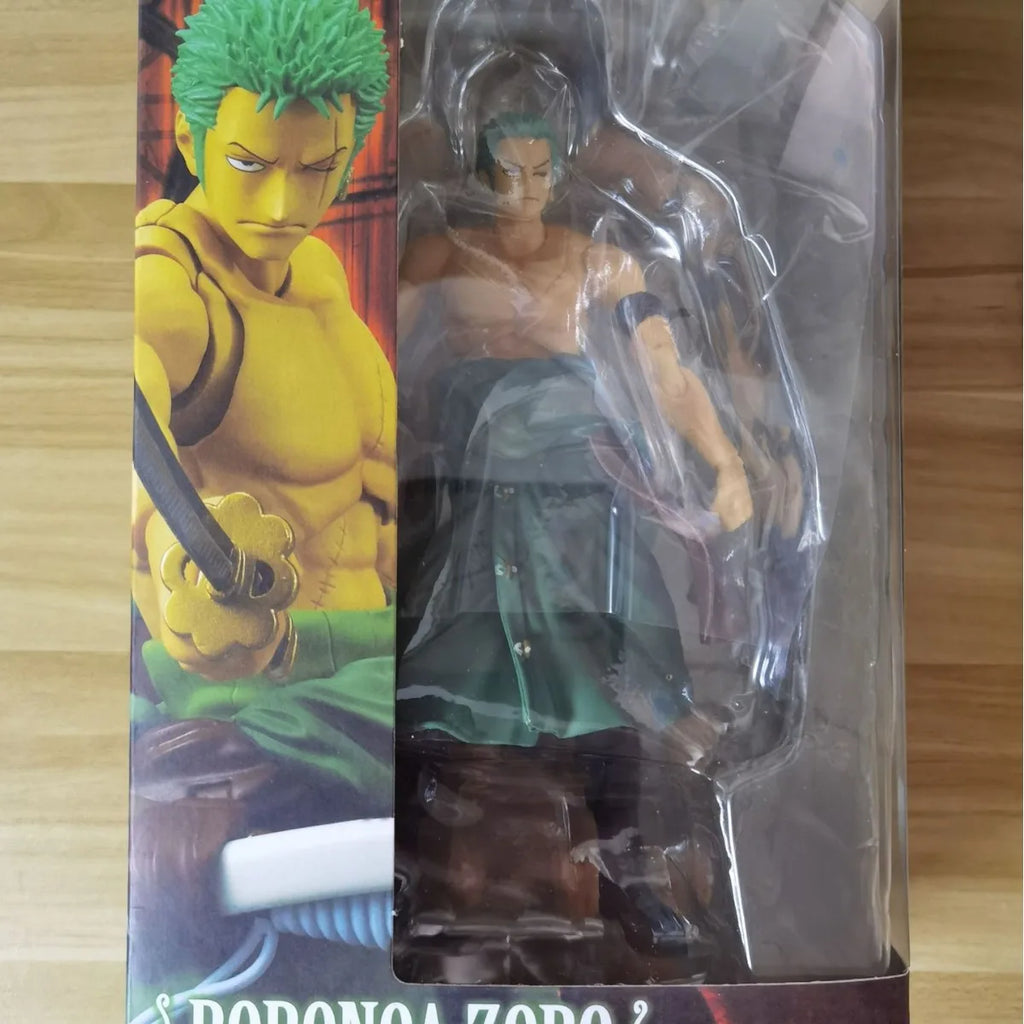 Roronoa Zoro Three Sword Style One Piece Articulated PVC Action Figure Anime Collectible Model Display Toy for Fans and Gifts