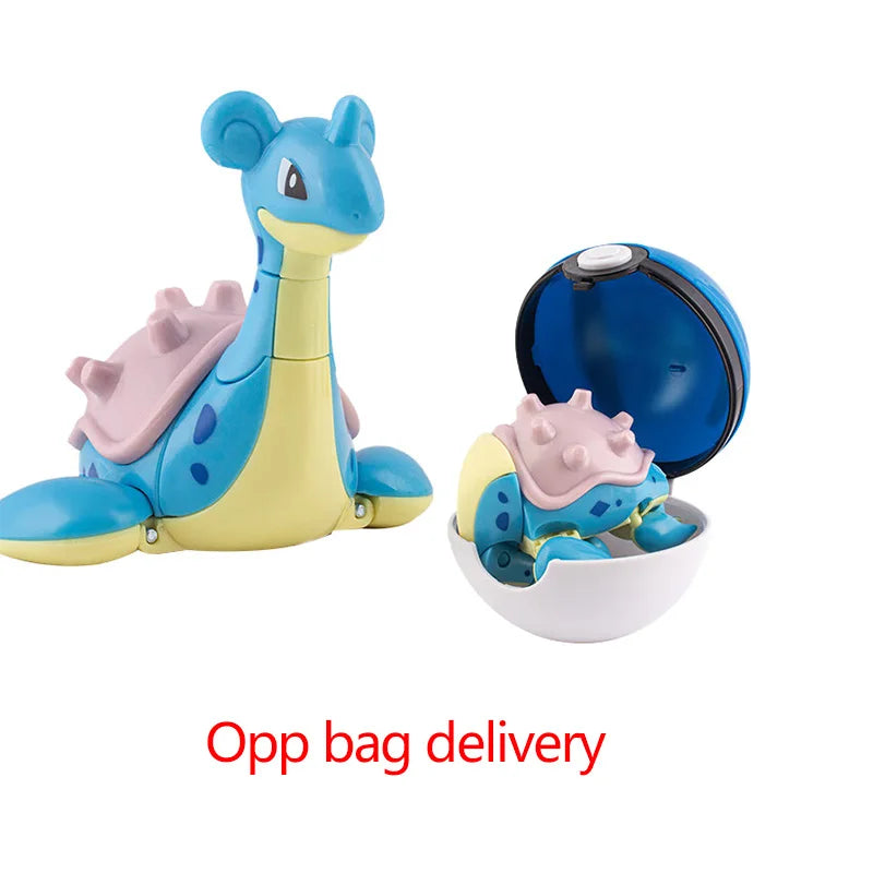 Deform Pokemon Pokeball Greninja Lucario Ball Action Figure Toy Set Mew Pikachu Dragonite Snorlax Venusaur Blastoise Elf Monster