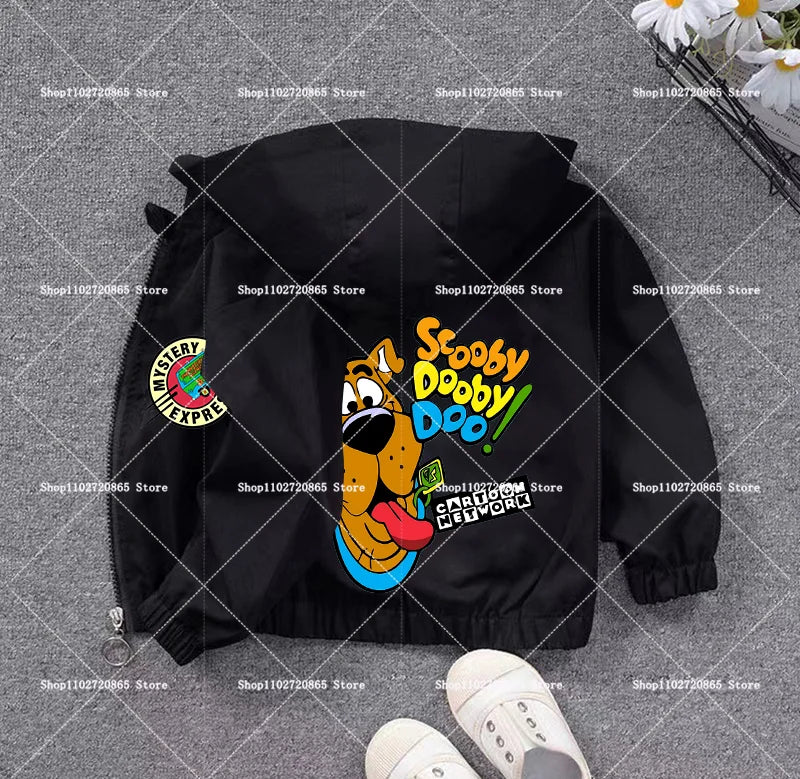 Scooby-Doo Coat Windbreaker Zipper Clothes Breathable Soft Hooded Game Cartoon Anime Figure Spring Autumn Jacket Birthday Gift