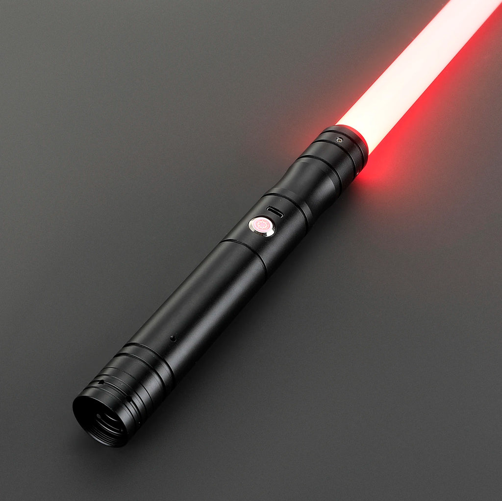JS Metal Hilt Lightsaber, Splicable Somatosensory Duel Glowing Toy, Full Length 90cm, Holiday Gift