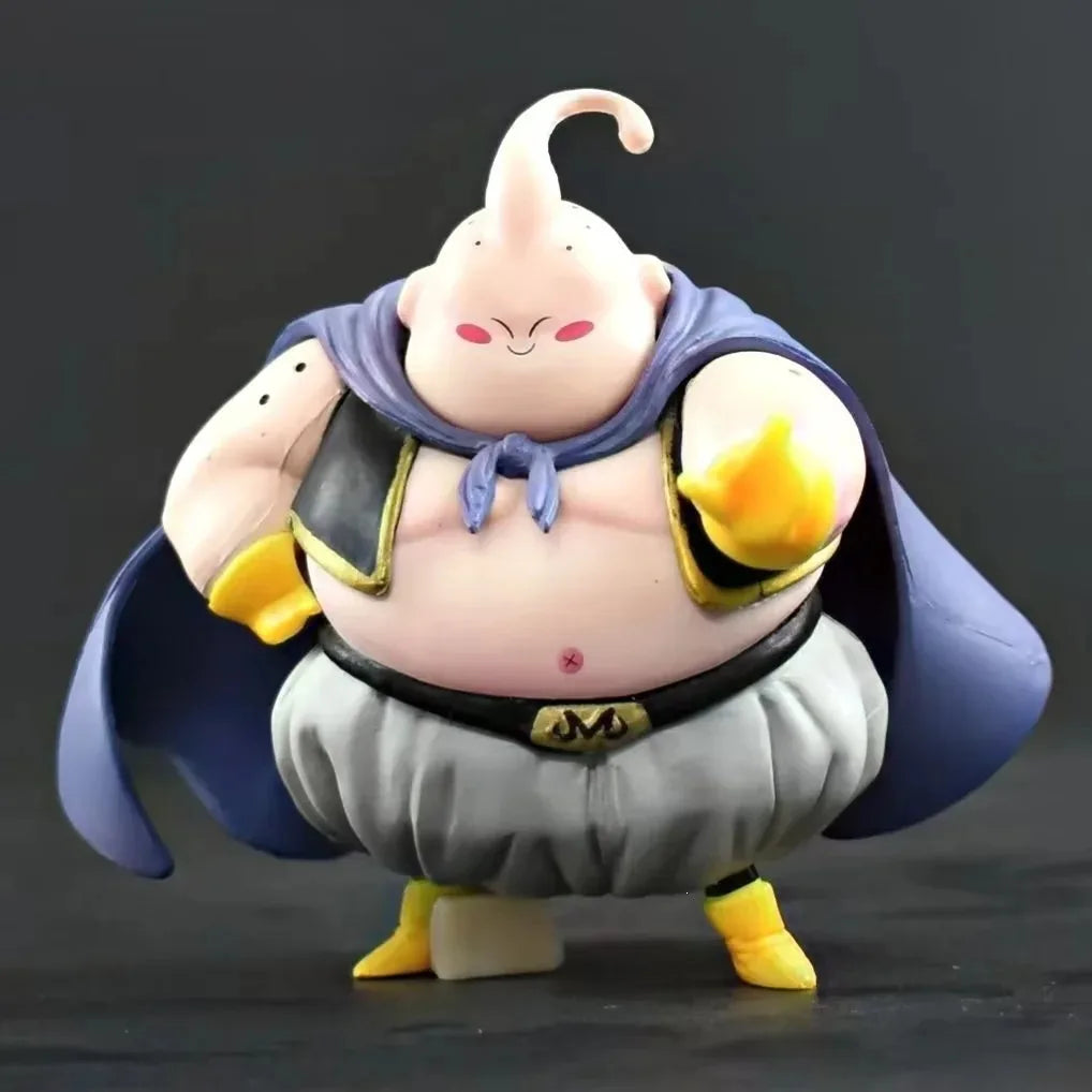 New Chubby Dragon Ball Figures Set Chibi Fat Goku Vegeta Frieza Buu Cell Funny Anime Figures Model Desktop Cute Ornament Gifts