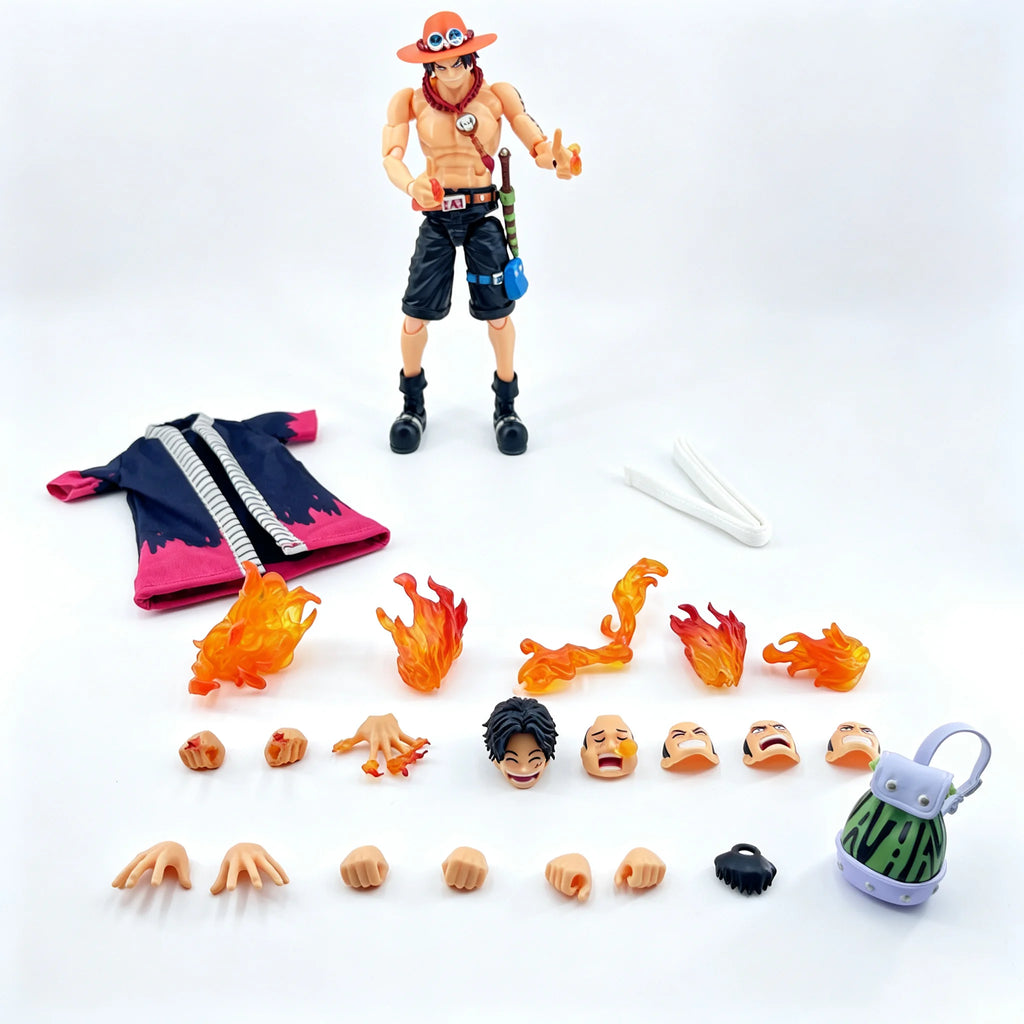 Bandai SHF Ace Articulated Action Figure Desktop Collectible Ornament, Perfect Gift for Boys Grade Anime Statue