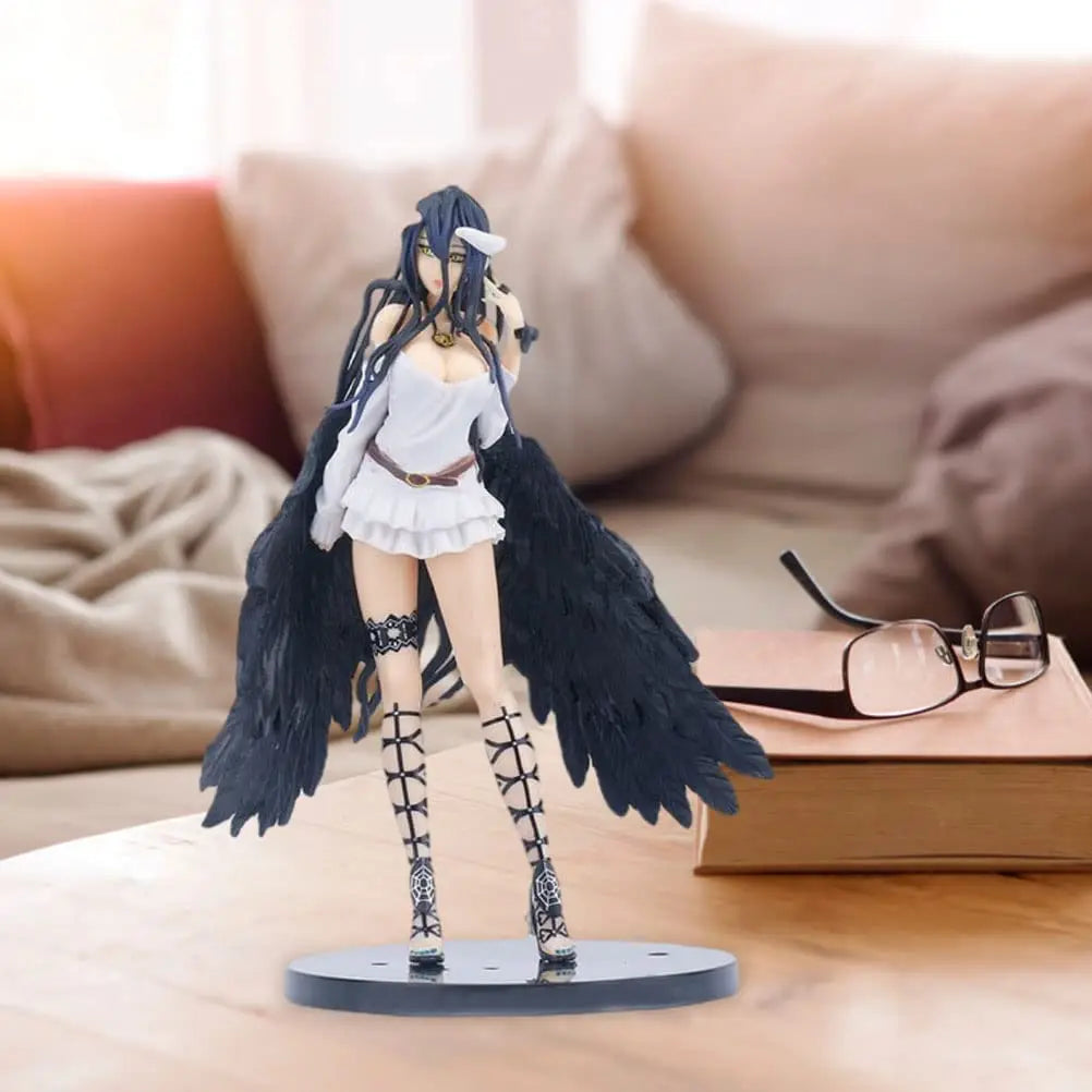 21.5cm Anime Figure Albedo Standing Action Figures Albedo Figurine PVC Model Toys Collection Statue Tabletop Ornament Gift