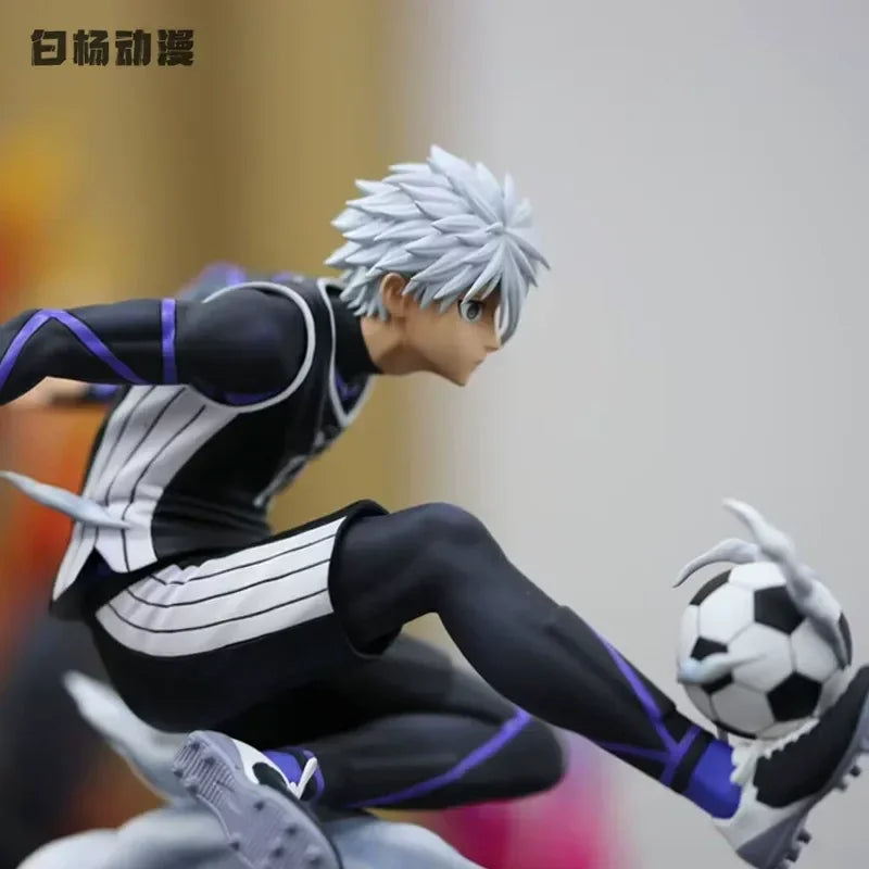 21cm Blue Lock Nagi Seishiro Action Figure Dynamic Shooting Pose Statue Anime Model Toy Desktop Ornament Gift For Soccer Fans