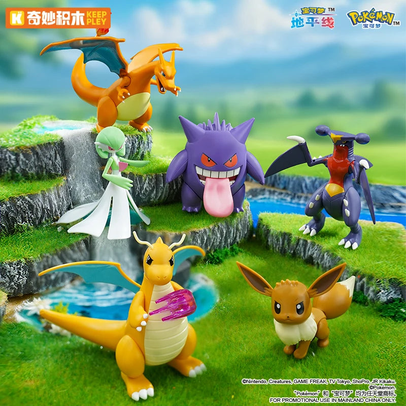 Original Pokemon Action Figure Pikachu Charizard Gengar Dragonite Gengar Movable Toy Decoration Model Birthday Gifts