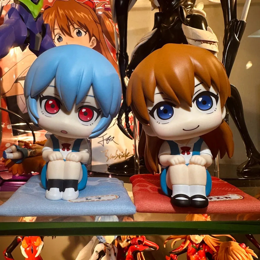 New Neon Genesis Evangelion Anime Figure EVA Ayanami Rei Asuka LookUp Q Version Model Desktop Ornament Gift Doll Toys