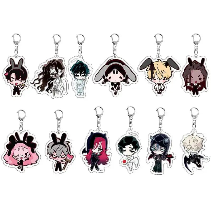 Hot Anime Alien Stage Chibis Plush Keychains for Women Accessories Bag Ivan Till Keyrings Jewelry Fans Couple Friends Gifts