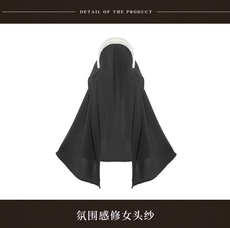 Japanese Sexy Lingerie Anime Game Girl Convent Nun Uniform Women Maid Bodysuit Outfits Cosplay Costumes Porno Party Temptation
