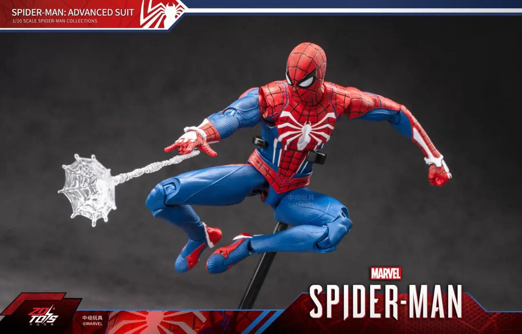 ZD Toy Iron Spider Man Advanced suit legends No Way Home Peter Parker Gold Black Red Model Action Figure Adult Collectible Toy