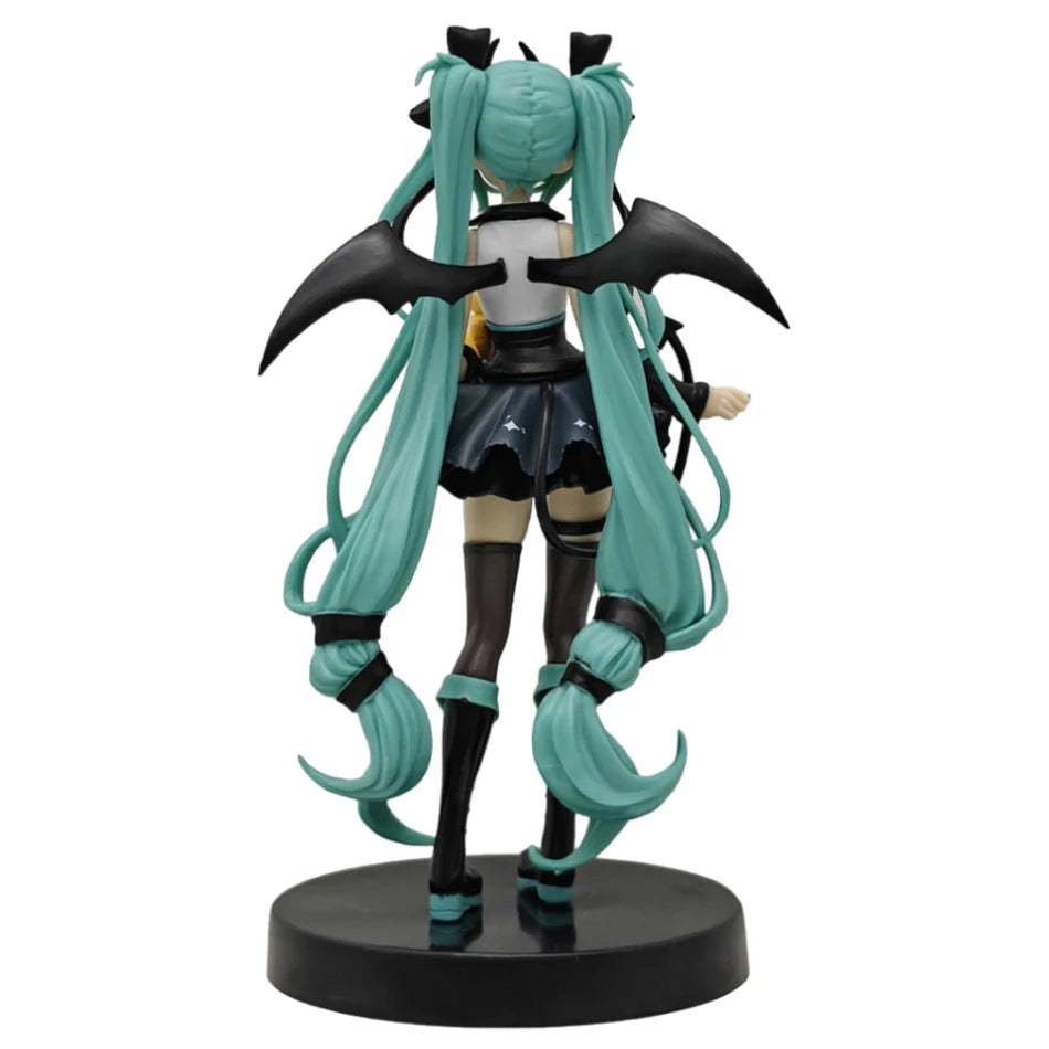21CM Hatsune Miku X Cinnamoroll Raccoon Demon Kuromi Kawaii Anime Peripheral Figure PVC Action Figure Model Doll Toy Gift