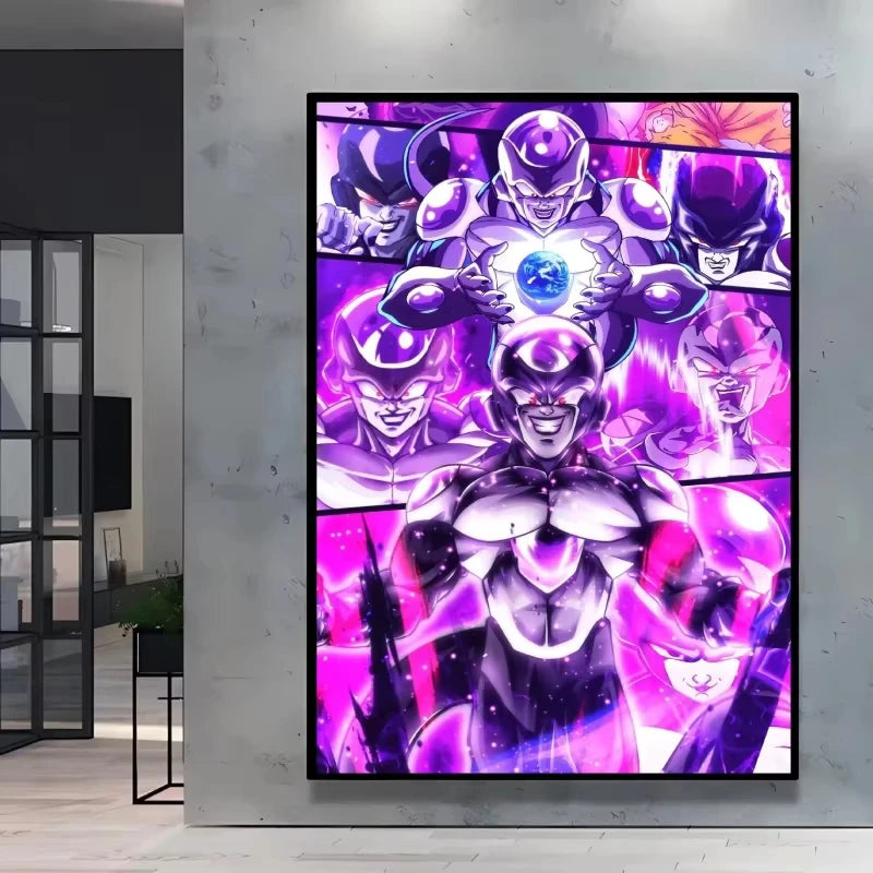 Classic Dragon Ball Goku Posters Canvas Printing Character Action Figures Vegeta Home Decorative Modern Living Room Posters