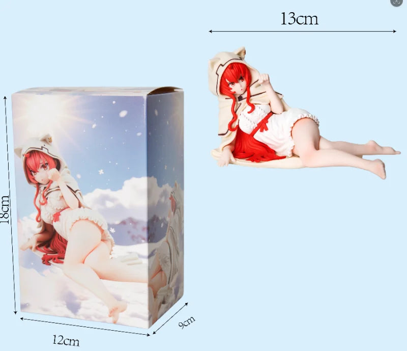 Anime Mushoku Tensei Jobless Reincarnation Rudeus Eris Boreas Greyrat Cat Sleeping Ver. Figure PVC Model Doll Desktop Ornament