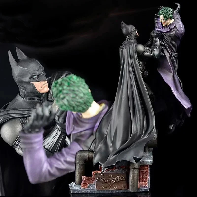 Batman Vs Joker Action Figure - Arkham Collection Bruce Wayne & the Joker Figurine with Base - Comic Anime Statues