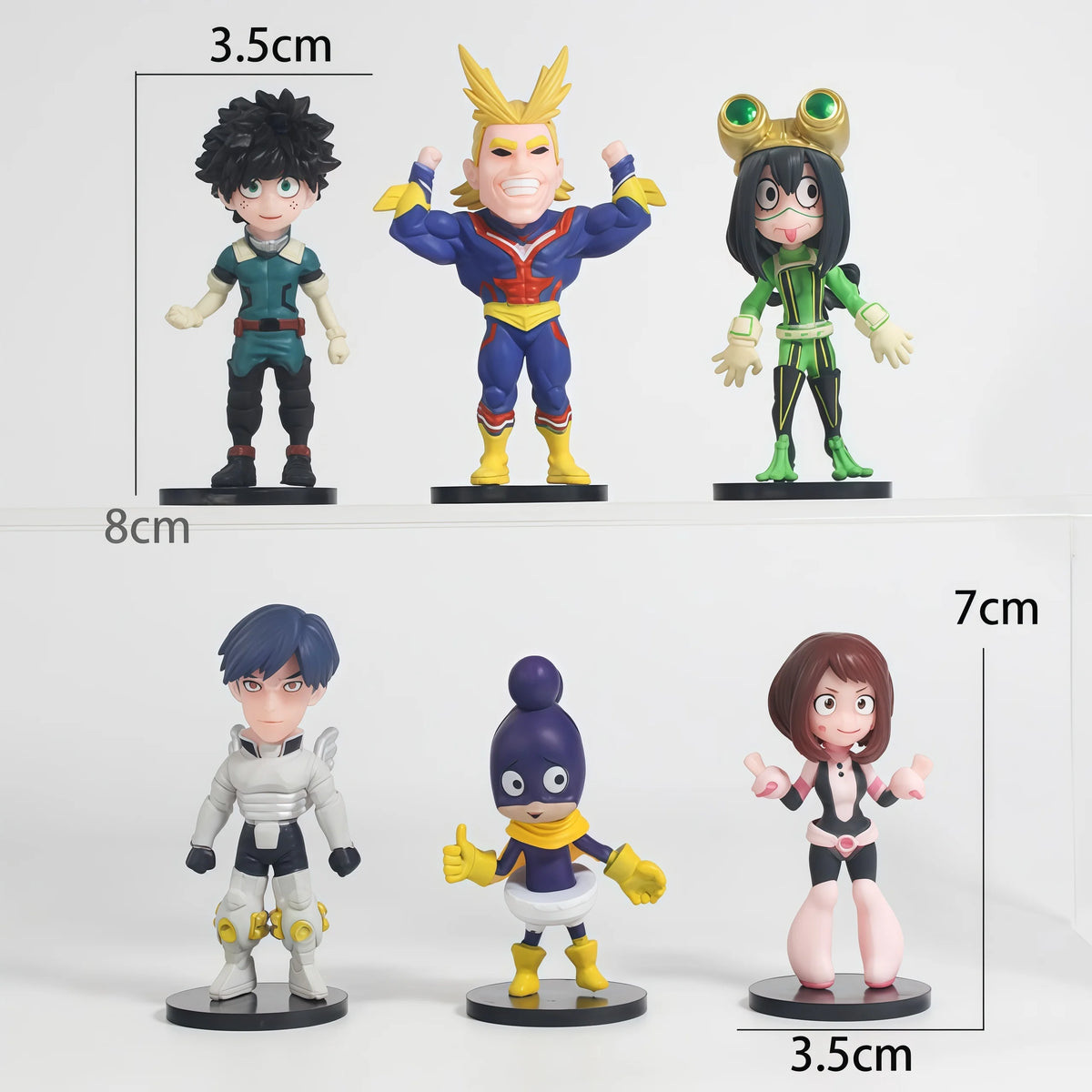 New Original BANPRESTO 6pcs 7cm My Hero Academia Anime Figure Pvc Action Figures Katsuki Anime Character Gift Collection Series