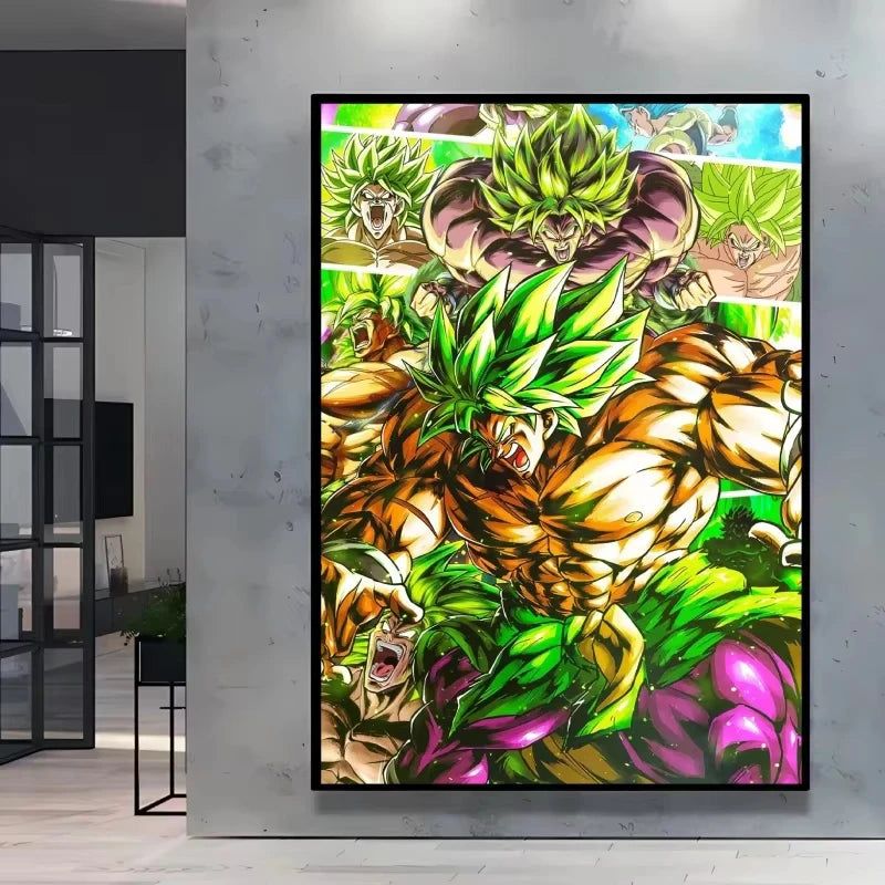 Classic Dragon Ball Goku Posters Canvas Printing Character Action Figures Vegeta Home Decorative Modern Living Room Posters