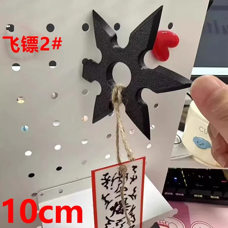 Hot Anime Ninja Kunai Fridge Magnet Toys Cartoon Cosplay Props PVC Shuriken Model Decoration Refrigerator Magnets Toys Boys Gift