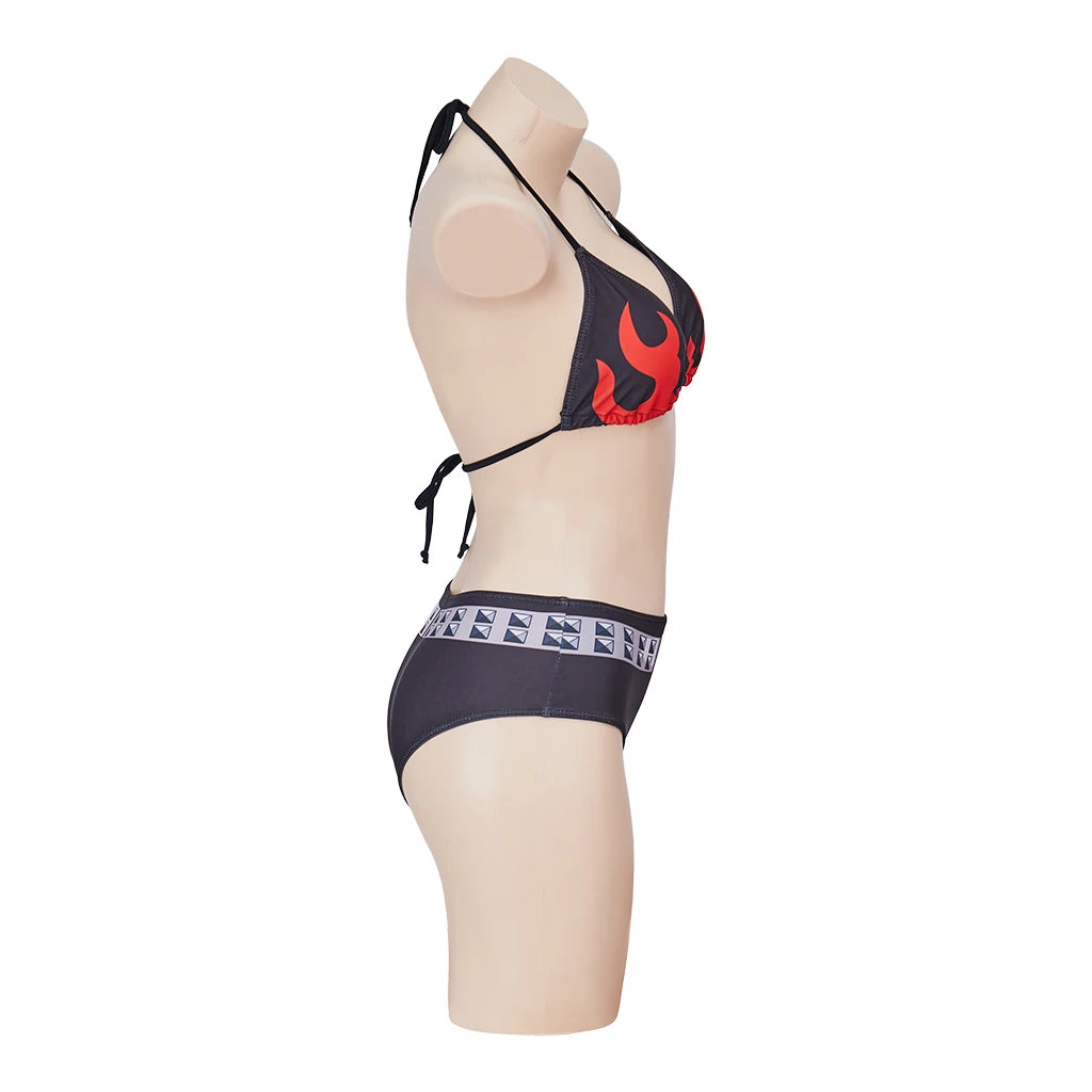 Yoko Littner Cosplay Costume Bikinis Set Women Girls Swimsuit Yoko Sexy Bathing Set Halloween Carnival Poor Party Swimwear