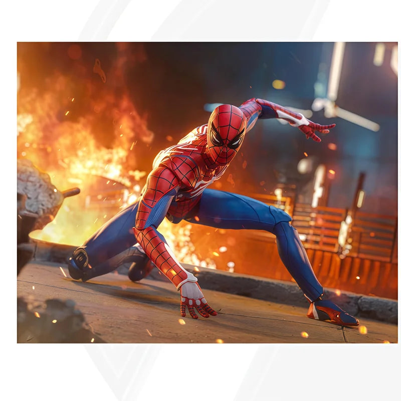 ZD Toy Spider-Man Brand New Day Spider Man PS4 Peter Parker Gold Black Red Iron Spider Hobie Brown Action Figure Toys Model Gift