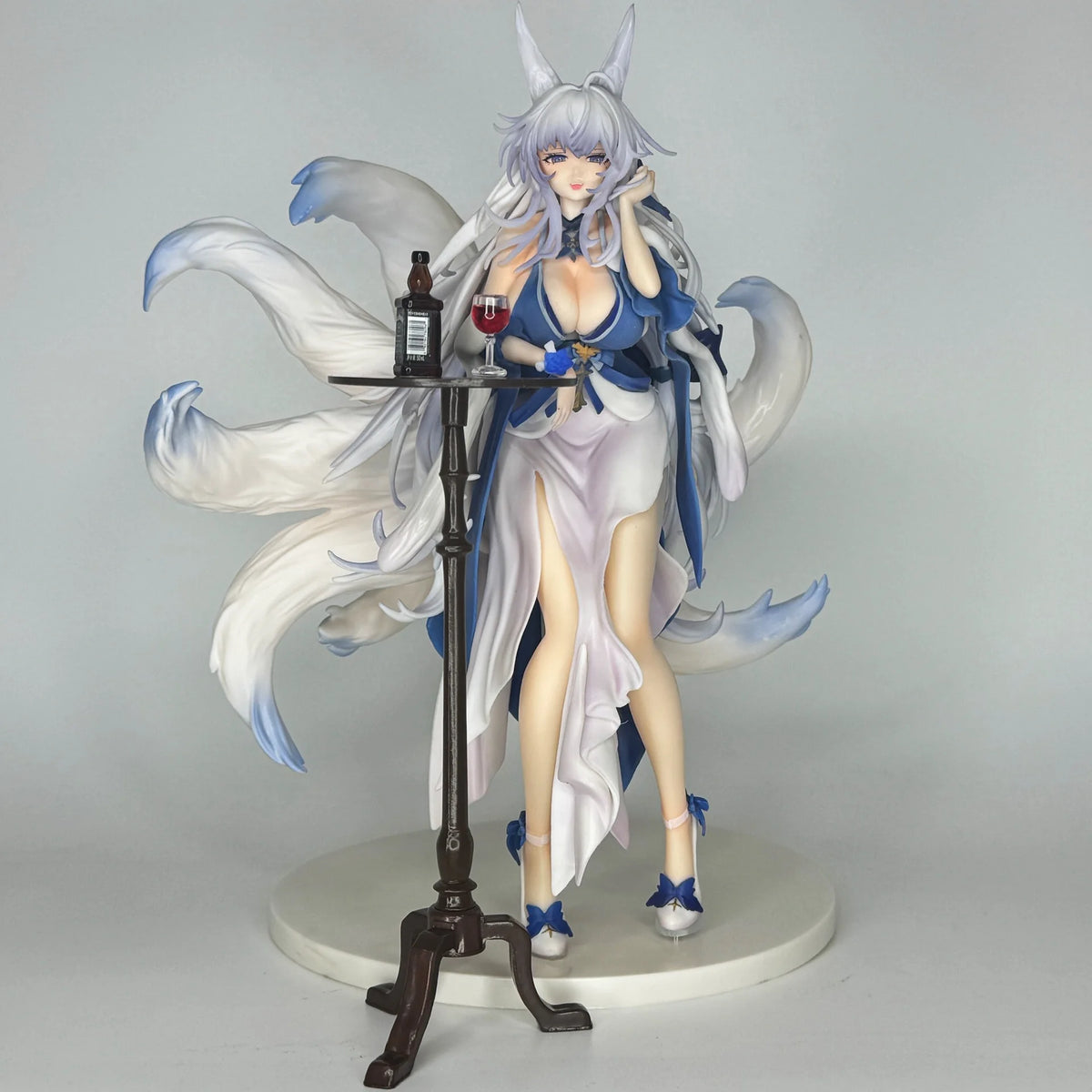 28.5cm Blue Archive Shinano Anime GK Figure, Evening Gown Ver PVC ABS Beautiful Girl Statue Model, Desktop Ornament Collectible
