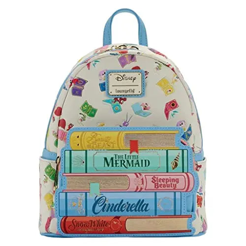 Princess Series Backpack Belle/Ariel/Snow White/Cinderella Stained Glass Portrait Mini Backpack Womens Bag Wallet