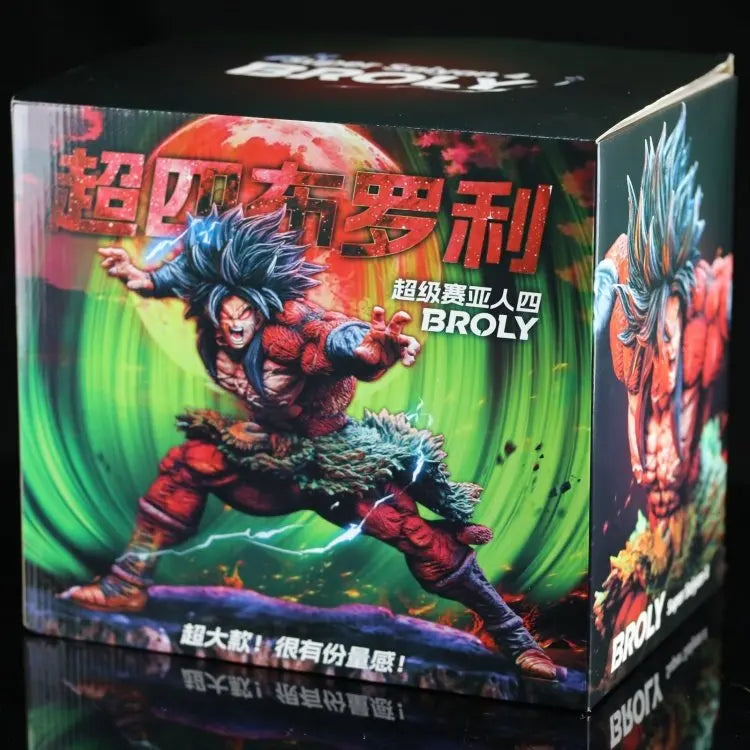 28cm Dragon Ball Broli Super Saiyan Handmade Animation Character Model Statue Collectible Desktop Decoration Action Figure Gift