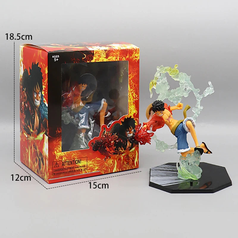 One Piece Luffy Roronoa Zoro Sabo Figure Toys Portgas D Ace Vinsmoke Sanji PVC Figurine Action Collection Anime Model Dolls Gift