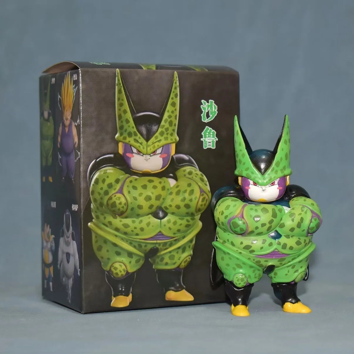 New Chubby Dragon Ball Figures Set Chibi Fat Goku Vegeta Frieza Buu Cell Funny Anime Figures Model Desktop Cute Ornament Gifts