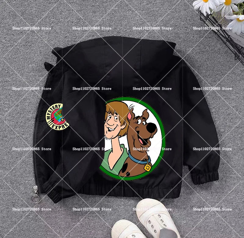 Scooby-Doo Coat Windbreaker Zipper Clothes Breathable Soft Hooded Game Cartoon Anime Figure Spring Autumn Jacket Birthday Gift