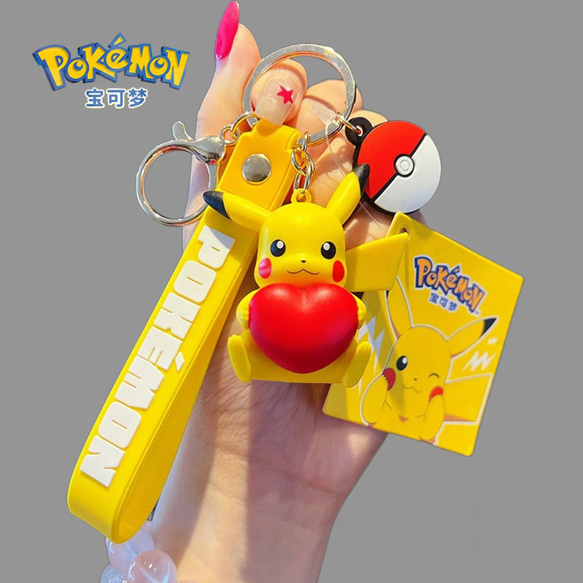 Genuine Pokemon Keychain Pikachu Eevee Pichu Mimikyu Togedemaru PVC Anime Action Figure Kids Toy Keyring Pendant Birthday Gift