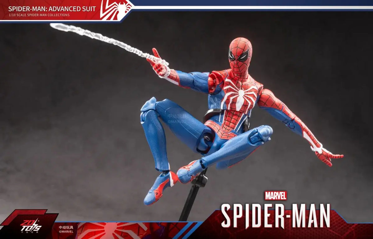 ZD Toy Iron Spider Man Advanced suit legends No Way Home Peter Parker Gold Black Red Model Action Figure Adult Collectible Toy