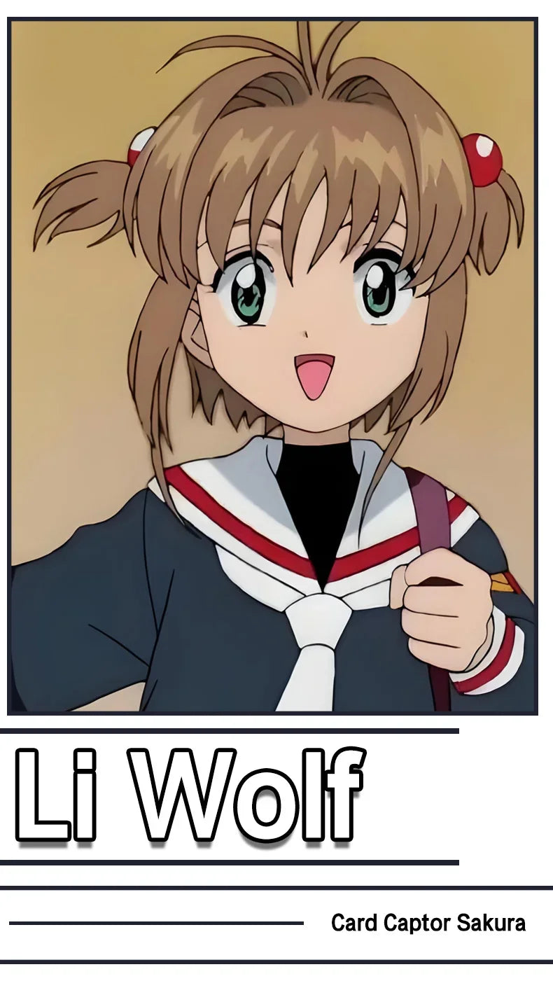 Anime Cardcaptor Sakura Card Captor Kinomoto Sakura Li Syaoran Cosplay Costume School Uniform Man Woman Campus Sailor Suit
