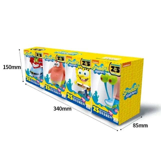 SpongeBob SuqarePants 25th Anniversary Series  Refrigerator Magnet Toy Magnetic Detachable Action Figures Collect Ornaments