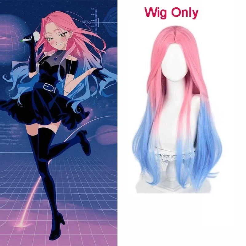 Alien Stage Mizi Cosplay Costume Dress Wig Anime Alien Stage Cosplay Halloween Carnival Party Costume For Women